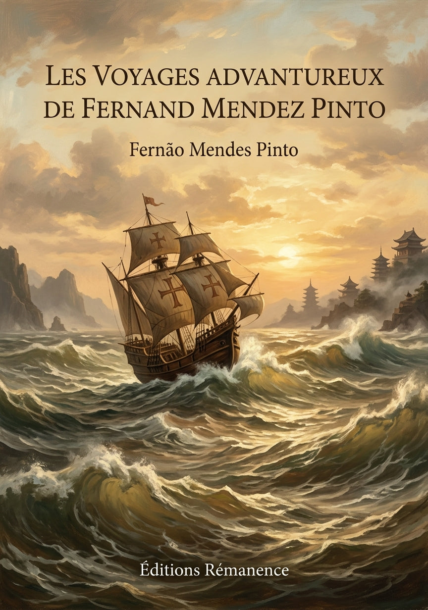 Livre Les Voyages Advantureux de Fernand Mendez Pinto par Fernão Mendes Pinto - Couverture - Editions Remanence