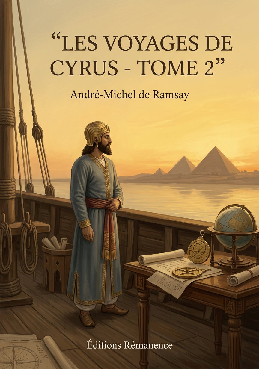 Livre Les Voyages de Cyrus - Tome 2 par André-Michel de Ramsay - Couverture - Editions Remanence