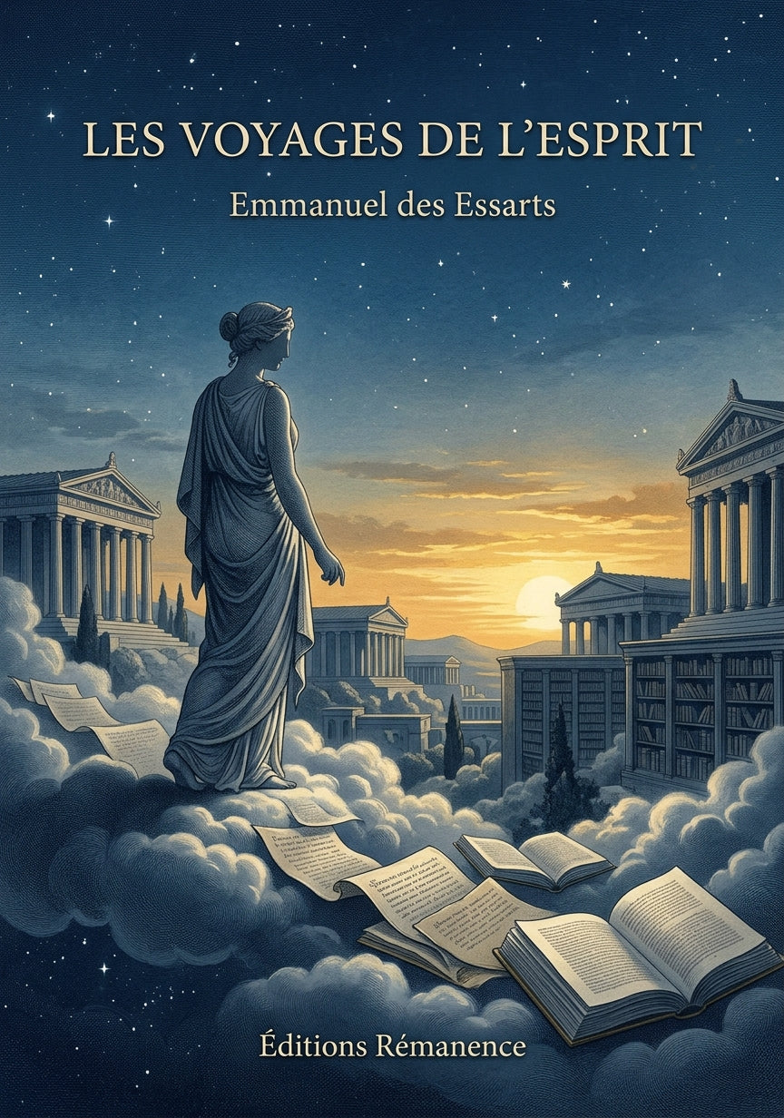 Livre Les Voyages de l’esprit par Emmanuel des Essarts - Couverture - Editions Remanence