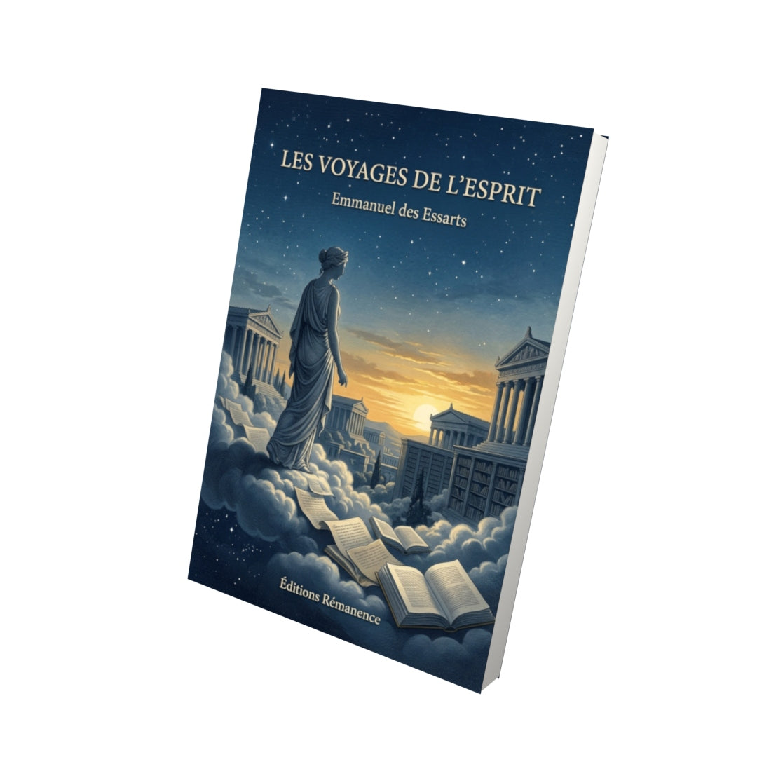 Livre Les Voyages de l’esprit par Emmanuel des Essarts - Vue 3D - Editions Remanence