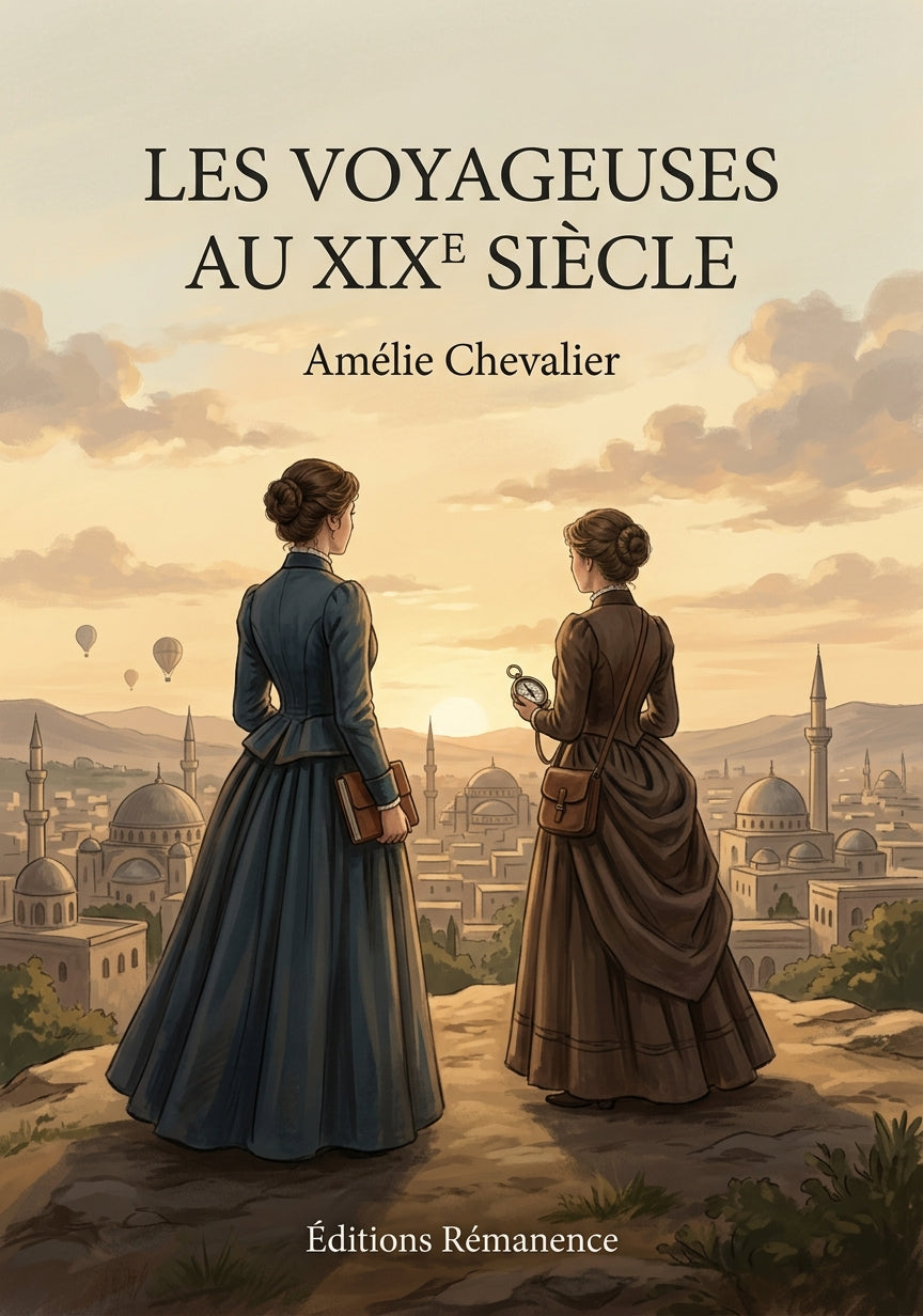 Livre Les voyageuses au XIXe siècle par Amélie Chevalier - Couverture - Editions Remanence