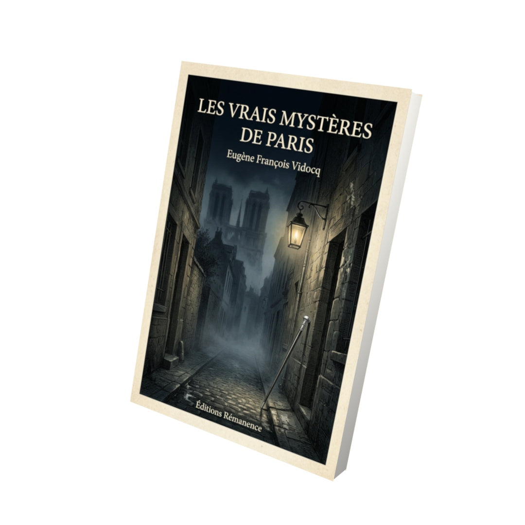 Livre Les vrais mystères de Paris - Eugène François Vidocq - Vue 3D - Editions Remanence