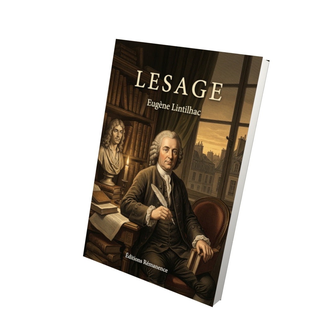 Livre Lesage par Eugène Lintilhac - Vue 3D - Editions Remanence