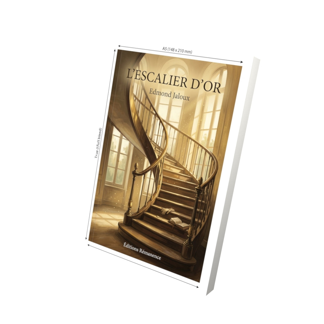 Livre L’Escalier d’or par Edmond Jaloux - Vue 3D - Editions Remanence