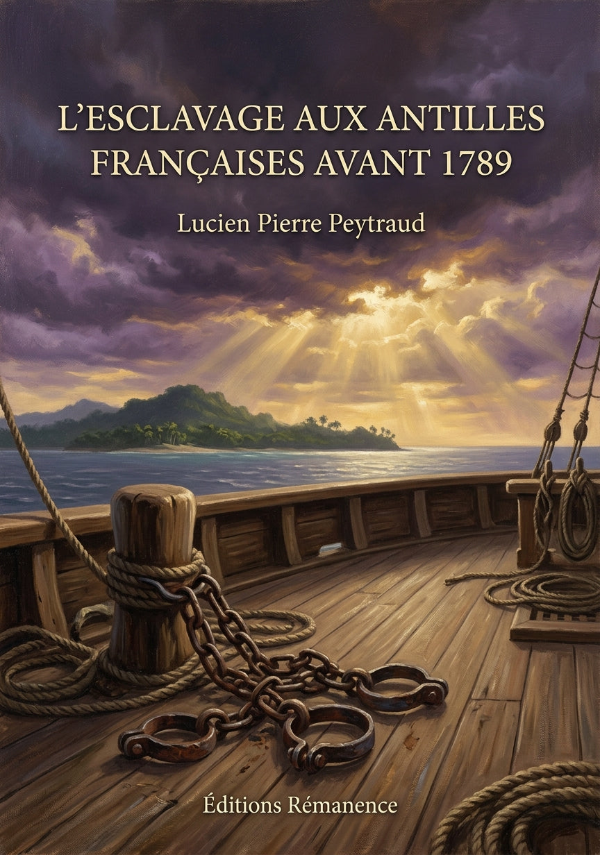 Livre L’esclavage aux Antilles françaises avant 1789 par Lucien Pierre Peytraud - Couverture - Editions Remanence