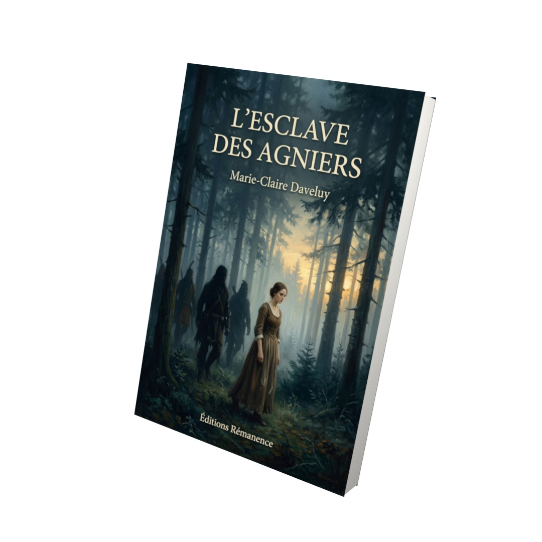 Livre L’esclave des Agniers par Marie-Claire Daveluy - Vue 3D - Editions Remanence