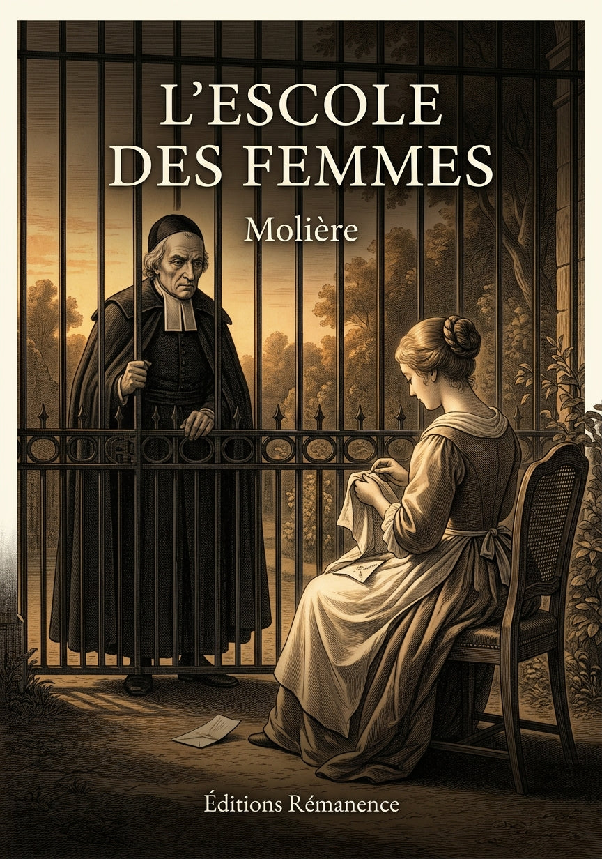 Livre L’escole des femmes par Molière - Couverture - Editions Remanence