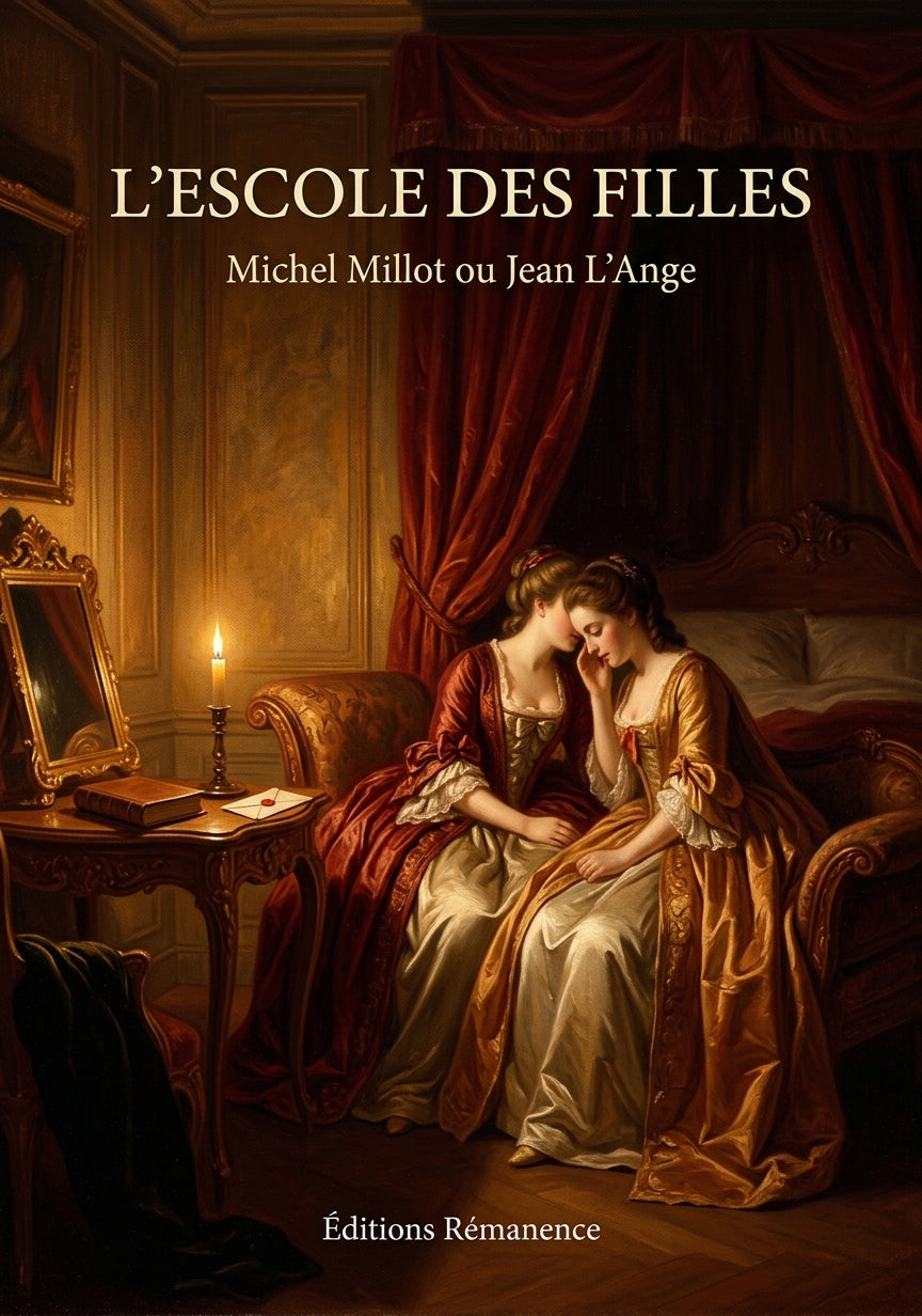 Livre L’Escole des Filles par Michel Millot ou Jean L’Ange - Couverture - Editions Remanence