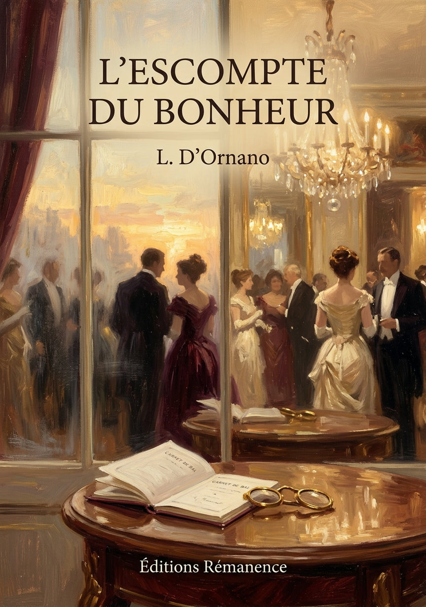 Livre L’escompte du bonheur par L. D’Ornano - Couverture - Editions Remanence