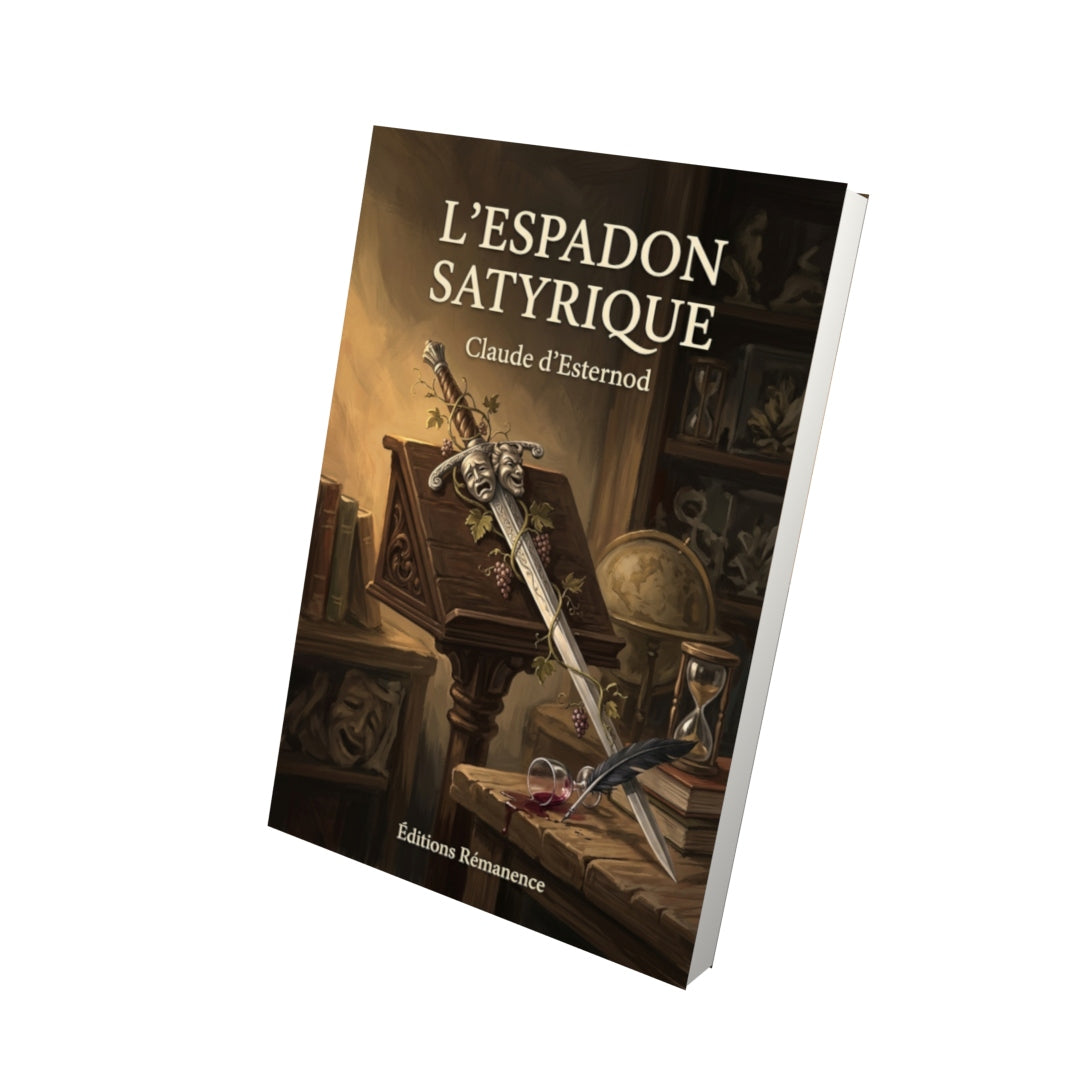 Livre L’Espadon satyrique par Claude d’Esternod - Vue 3D - Editions Remanence