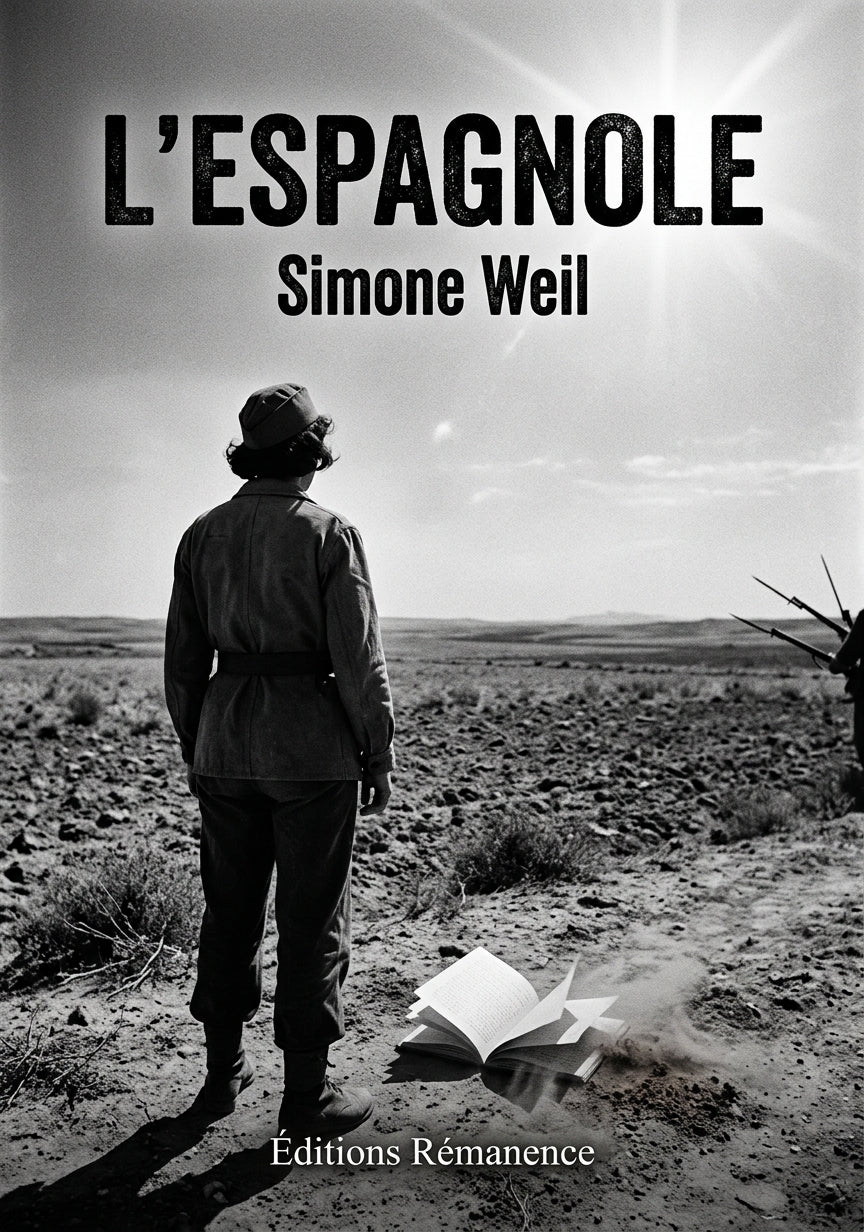Livre L’Espagnole par Simone Weil - Couverture - Editions Remanence