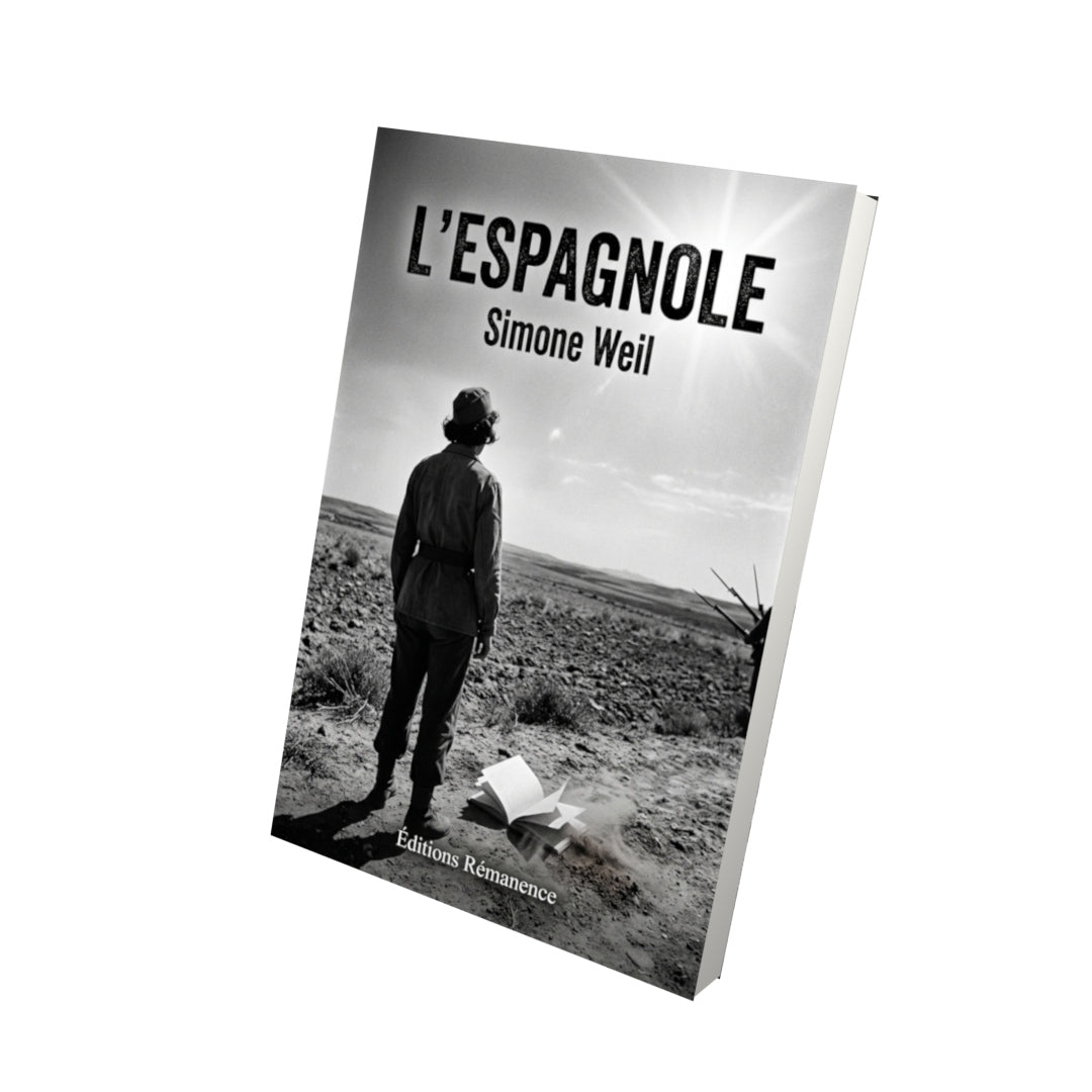 Livre L’Espagnole par Simone Weil - Vue 3D - Editions Remanence