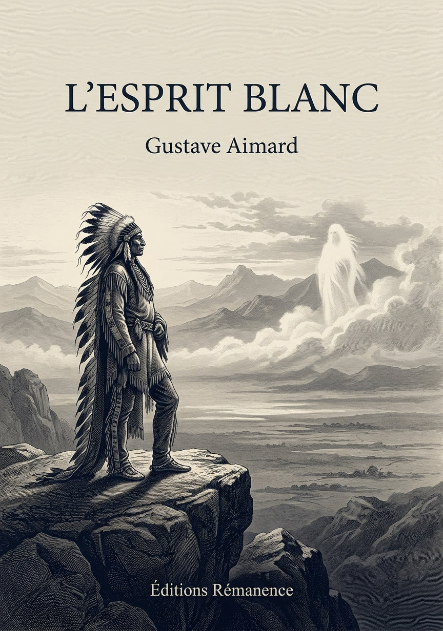 Livre L’Esprit blanc par Gustave Aimard - Couverture - Editions Remanence