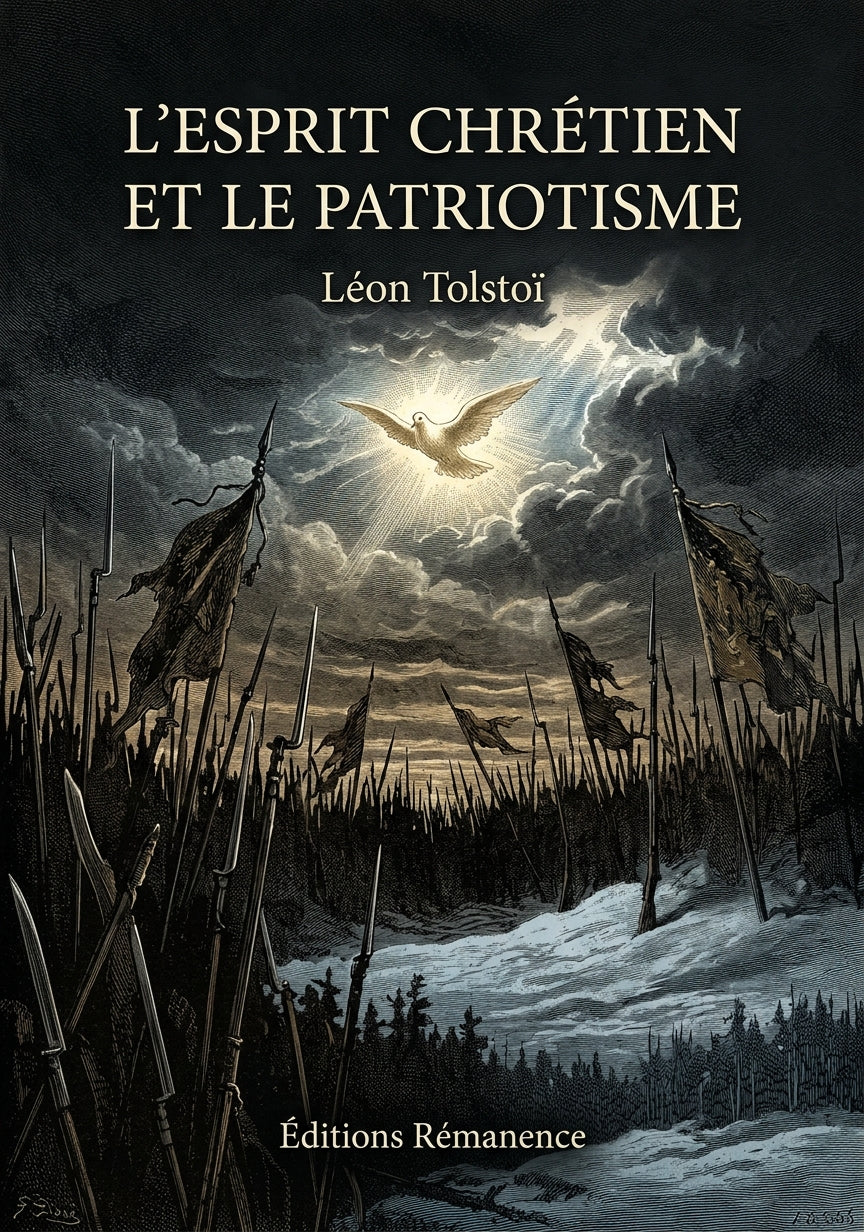 Livre L’Esprit chrétien et le patriotisme par Léon Tolstoï - Couverture - Editions Remanence