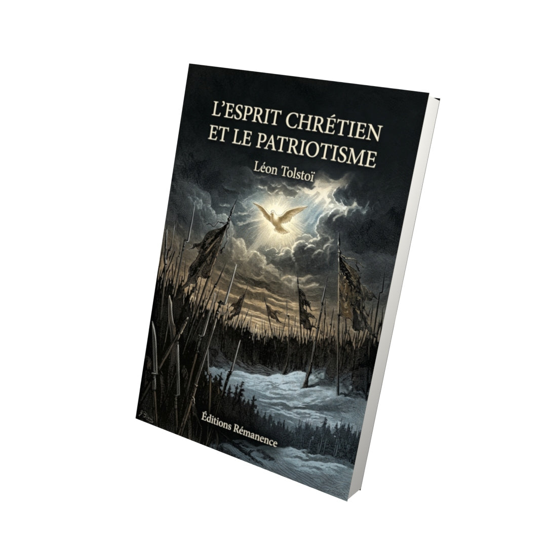 Livre L’Esprit chrétien et le patriotisme par Léon Tolstoï - Vue 3D - Editions Remanence