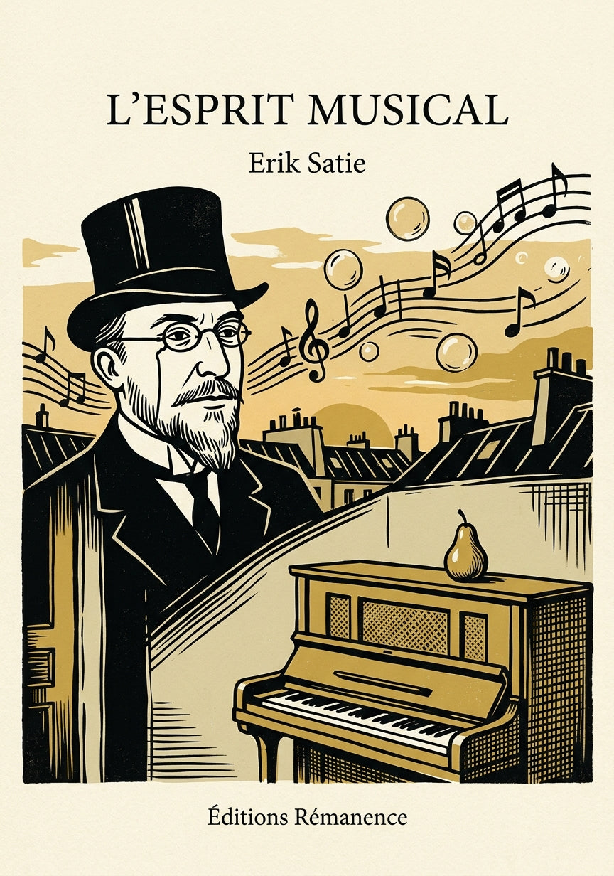 Livre L’Esprit musical par Erik Satie - Couverture - Editions Remanence