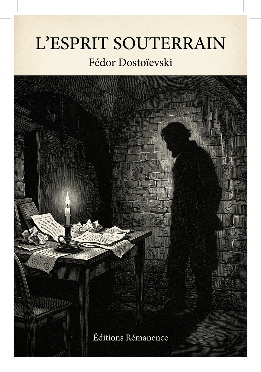 Livre L’Esprit souterrain par Fédor Dostoïevski - Couverture - Editions Remanence