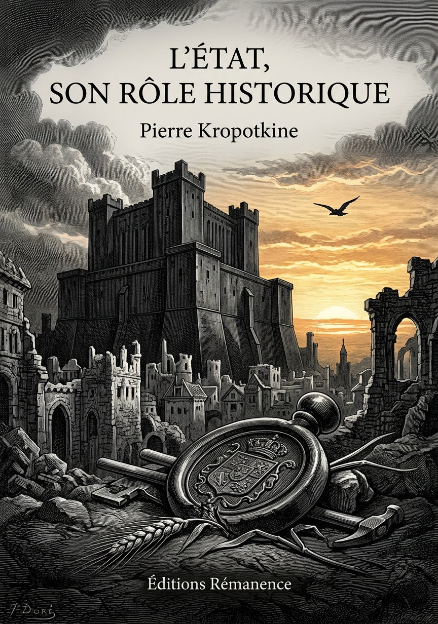 Livre L’État, son rôle historique par Pierre Kropotkine - Couverture - Editions Remanence