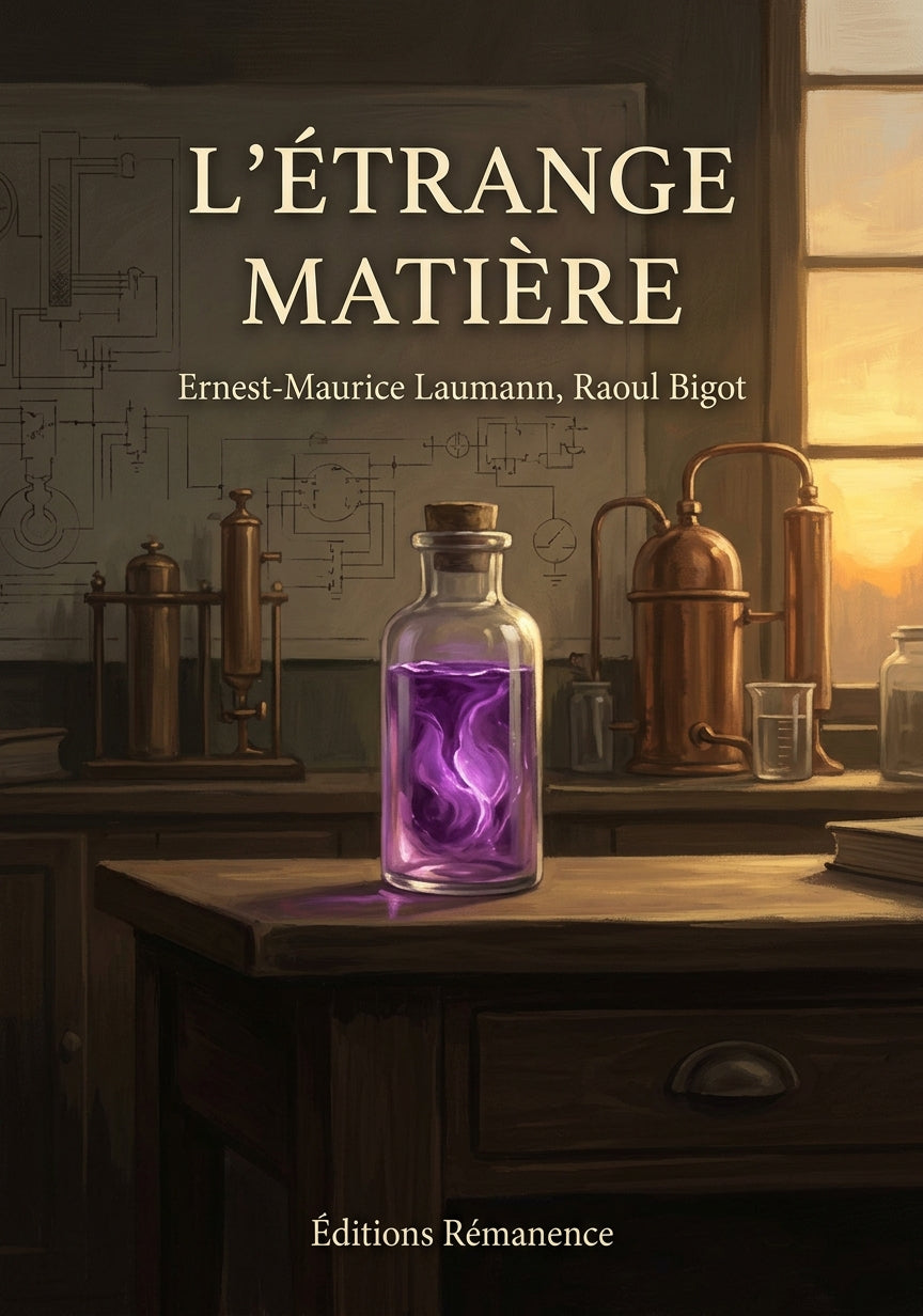 Livre L’Étrange Matière par Ernest-Maurice Laumann, Raoul Bigot - Couverture - Editions Remanence