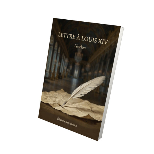 Livre Lettre à Louis XIV - Fénelon - Vue 3D - Editions Remanence