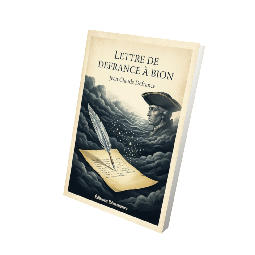 Livre Lettre de Defrance à Bion - Jean Claude Defrance - Vue 3D - Editions Remanence