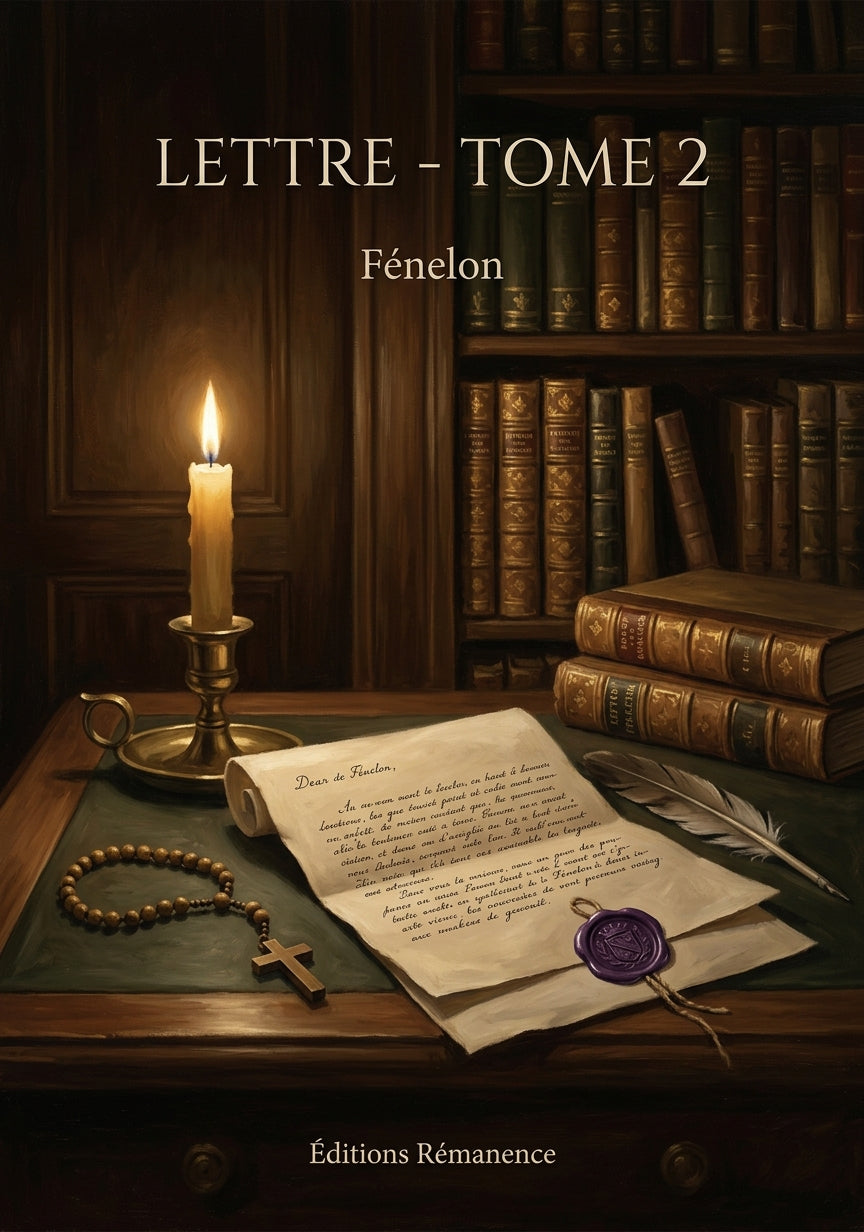 Livre Lettre - Tome 2 par Fénelon - Couverture - Editions Remanence