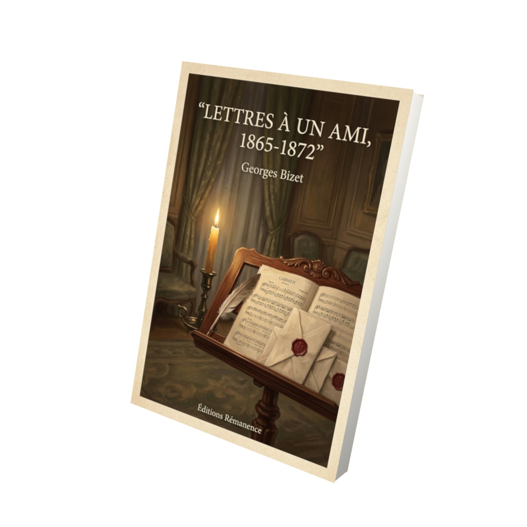 Livre Lettres à un ami, 1865-1872 - Georges Bizet - Vue 3D - Editions Remanence