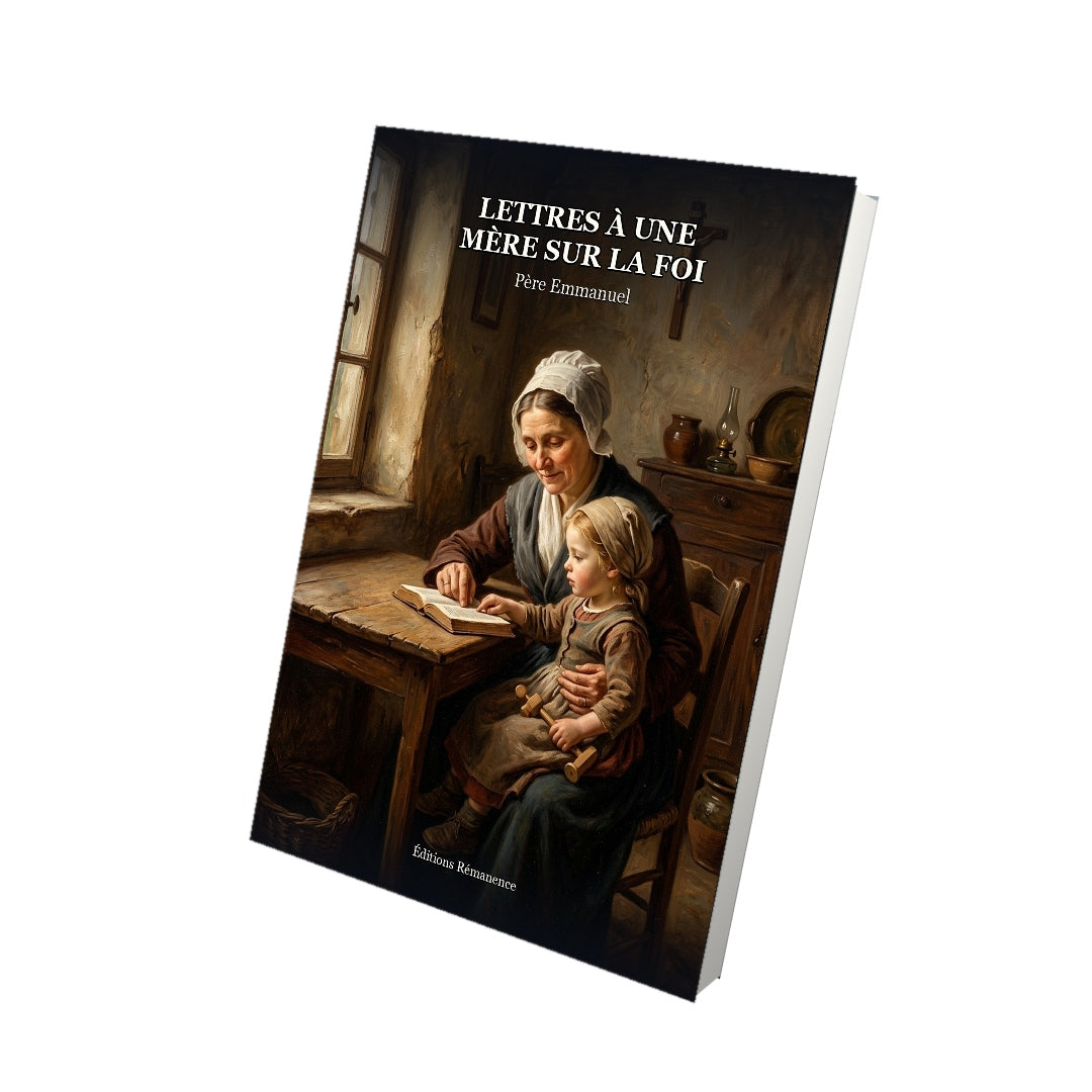 Livre Lettres à une mère sur la foi par Père Emmanuel du Mesnil-Saint-Loup - Vue 3D - Editions Remanence