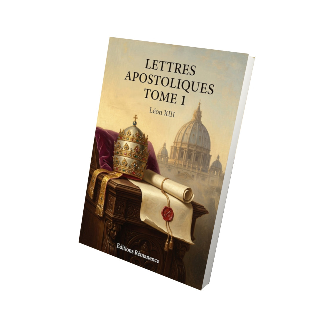 Livre Lettres apostoliques Tome 1 - Léon XIII - Vue 3D - Editions Remanence