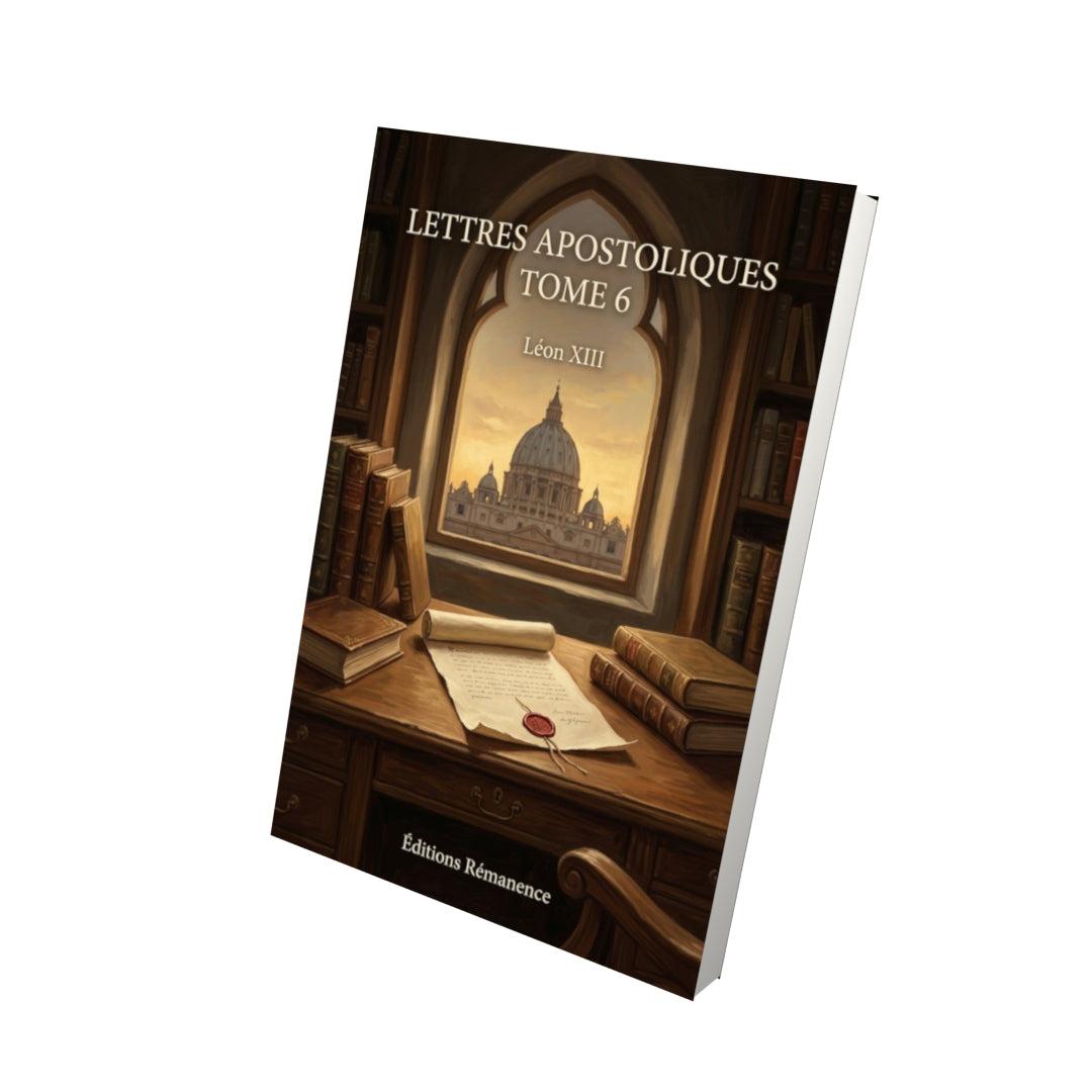 Livre Lettres apostoliques Tome 6 - Léon XIII - Vue 3D - Editions Remanence