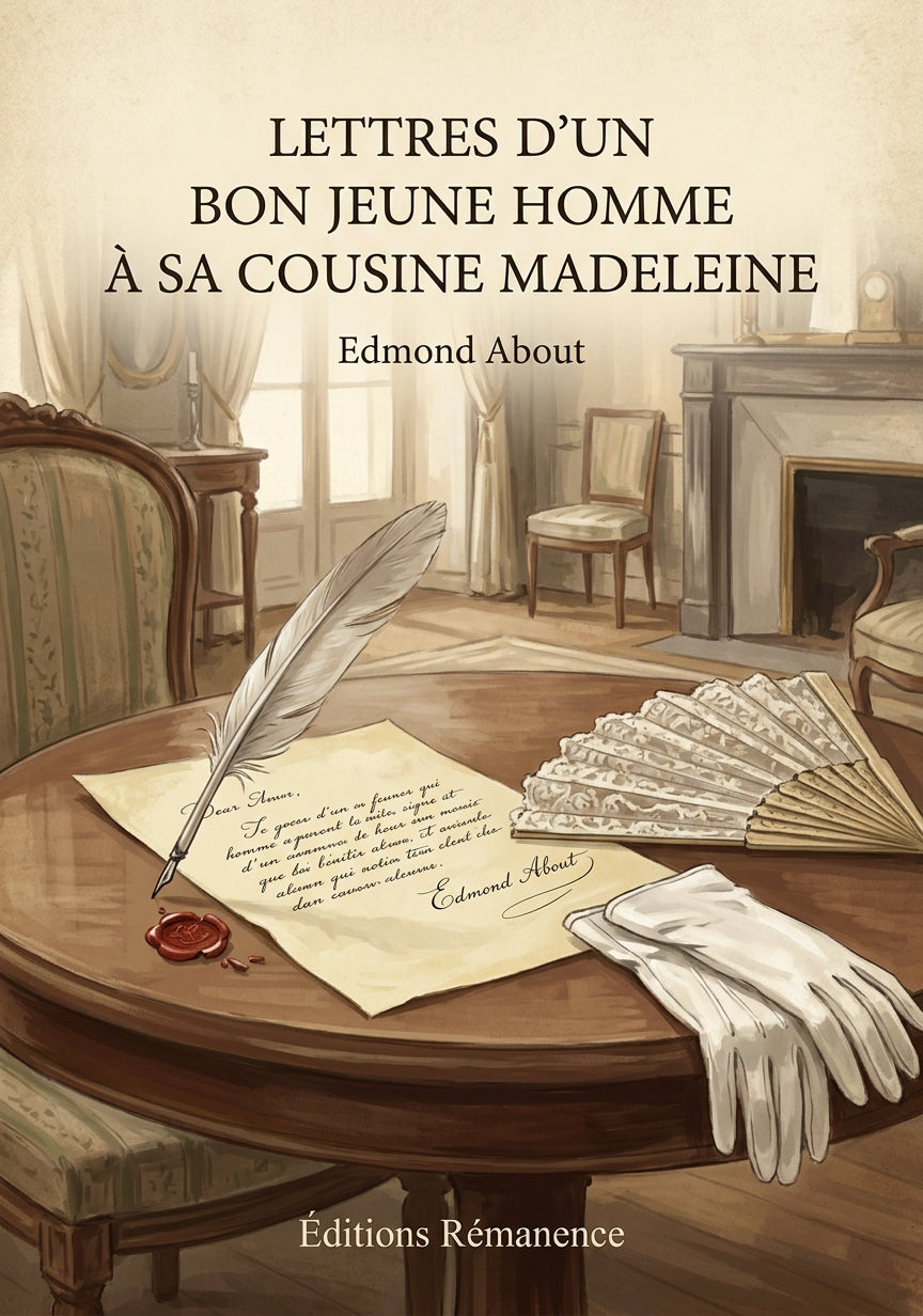 Lettres d'un bon jeune homme à sa cousine Madeleine - Edmond About (Couverture)