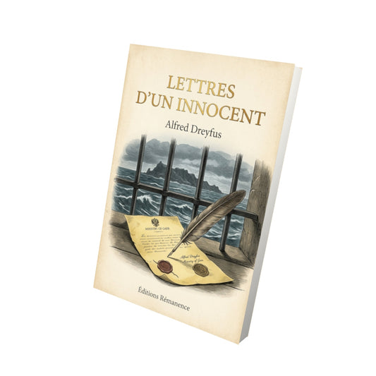 Livre Lettres d'un innocent - Alfred Dreyfus - Vue 3D - Editions Remanence