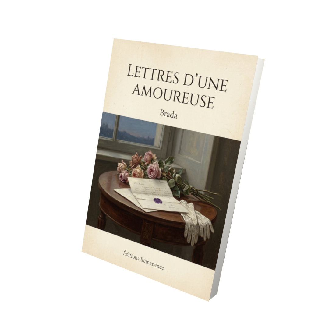 Livre Lettres d'une amoureuse - Brada - Vue 3D - Editions Remanence