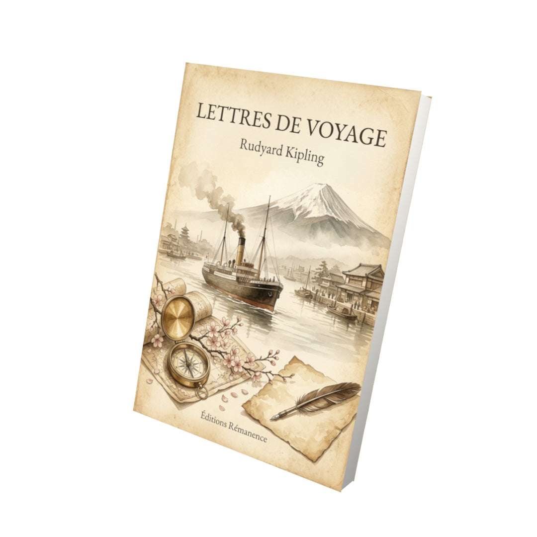 Livre Lettres de voyage - Rudyard Kipling - Vue 3D - Editions Remanence