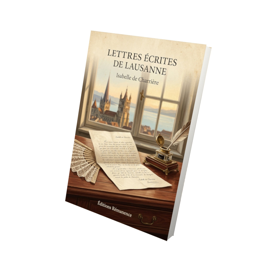 Livre Lettres écrites de Lausanne - Isabelle de Charrière - Vue 3D - Editions Remanence