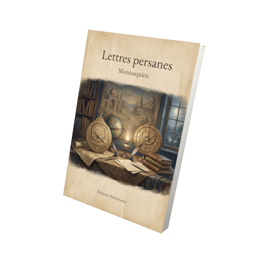 Livre Lettres persanes – Montesquieu - Vue 3D - Editions Remanence