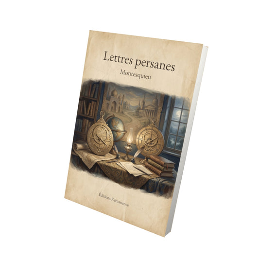 Livre Lettres persanes – Montesquieu - Vue 3D - Editions Remanence