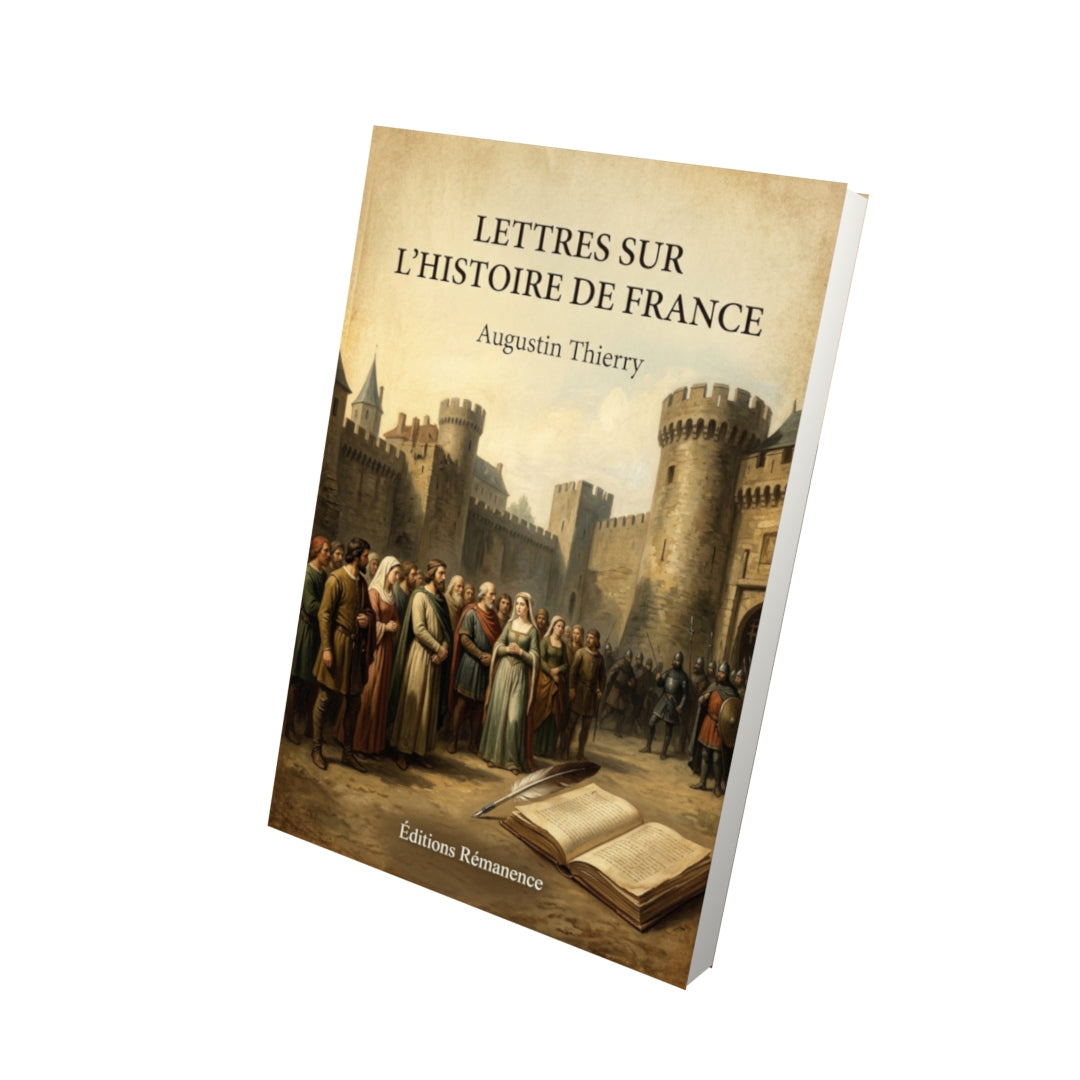 Livre Lettres sur l'histoire de France - Augustin Thierry - Vue 3D - Editions Remanence