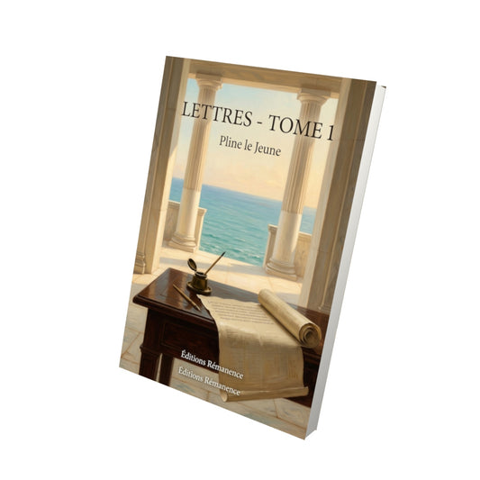 Livre Lettres - Tome 1 par Pline le Jeune - Vue 3D - Editions Remanence