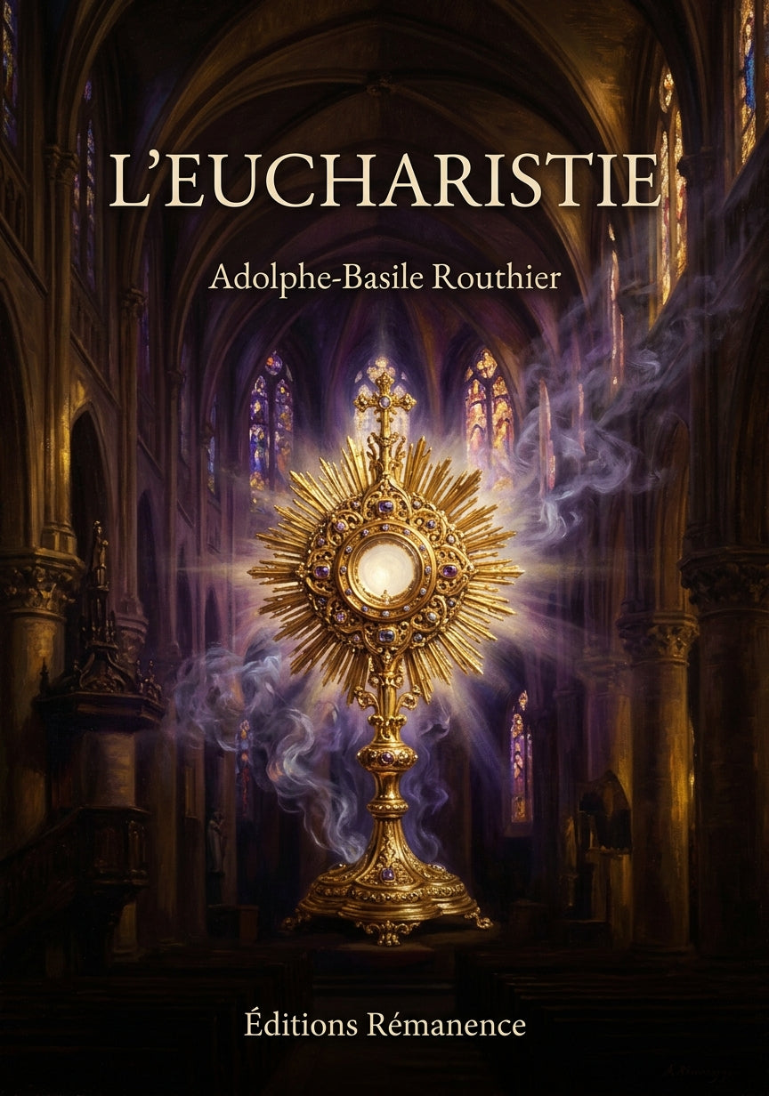 Livre L’eucharistie par Adolphe-Basile Routhier - Couverture - Editions Remanence