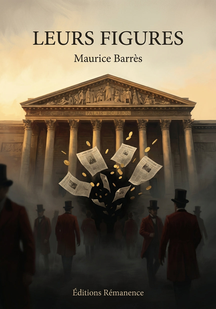 Livre Leurs figures par Maurice Barrès - Couverture - Editions Remanence