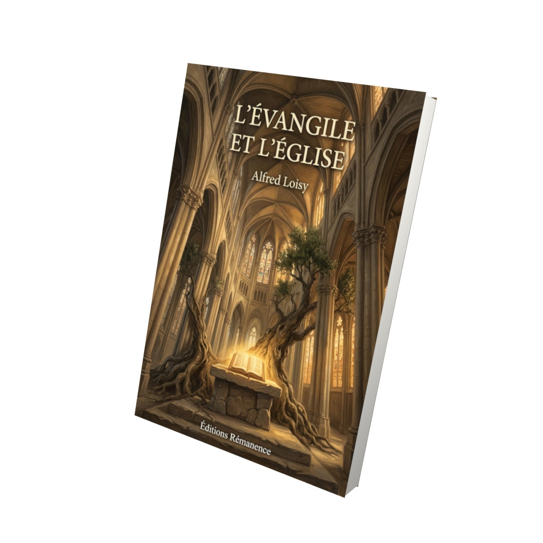 Livre L’Évangile et l’Église par Alfred Loisy - Vue 3D - Editions Remanence