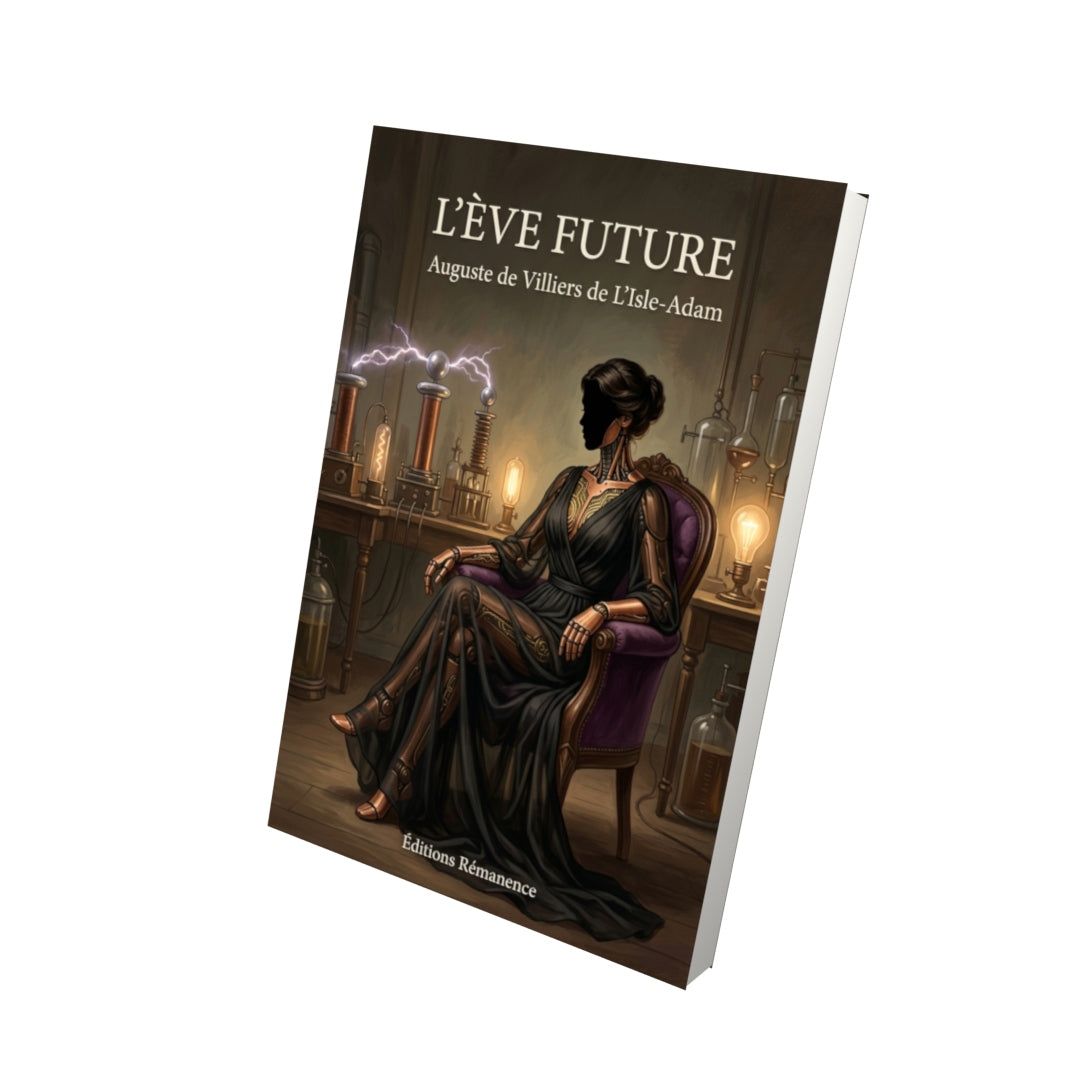 Livre L’Ève future par Auguste de Villiers de L’Isle-Adam - Vue 3D - Editions Remanence