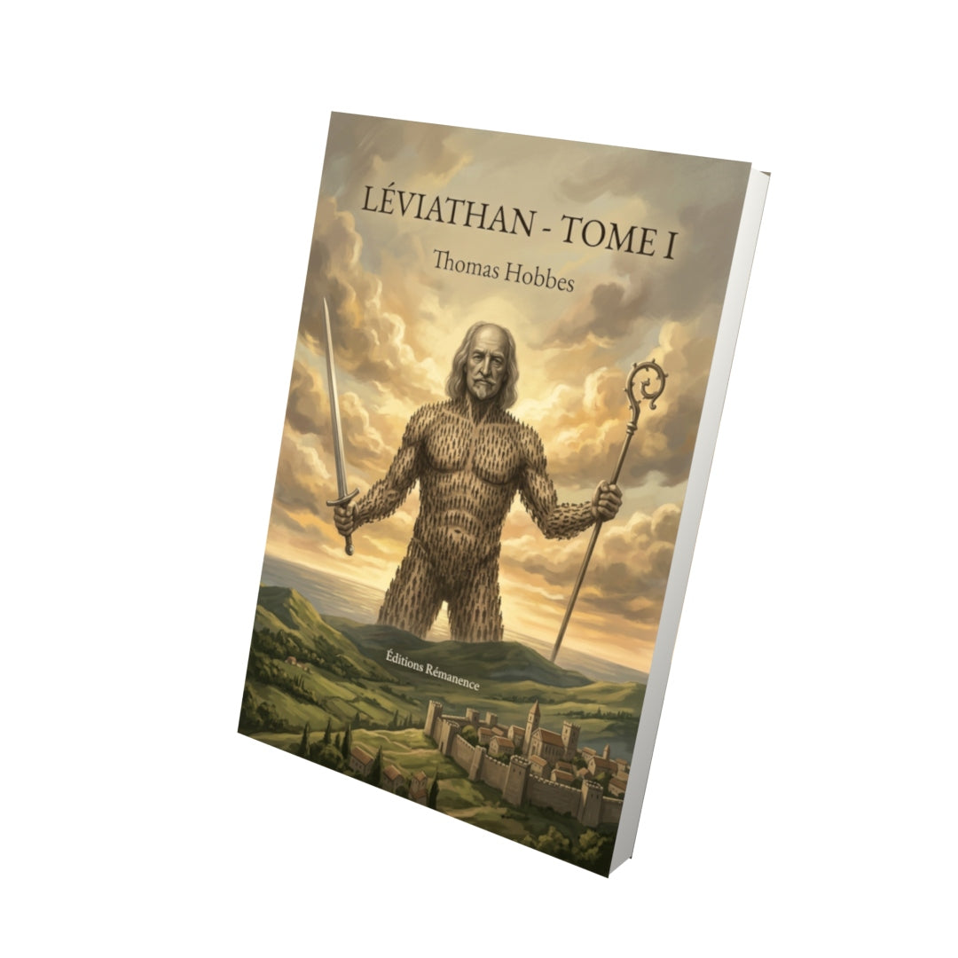 Livre Léviathan - Tome I par Thomas Hobbes - Vue 3D - Editions Remanence