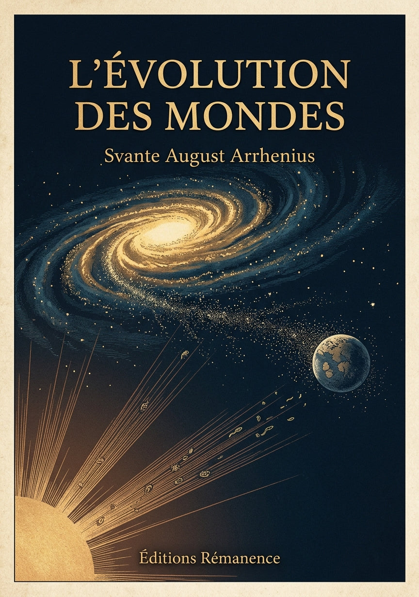 Livre L’évolution des mondes par Svante August Arrhenius - Couverture - Editions Remanence