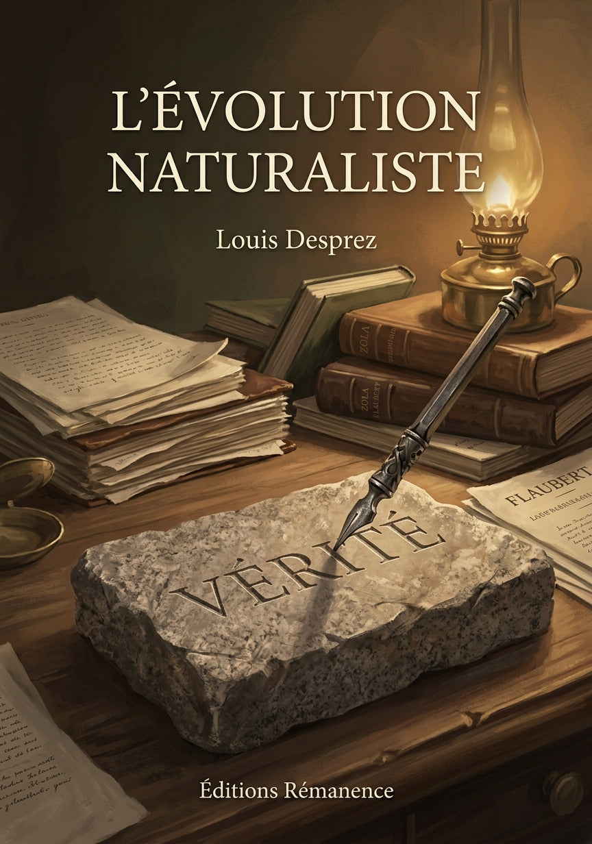 Livre L’Évolution naturaliste par Louis Desprez - Couverture - Editions Remanence
