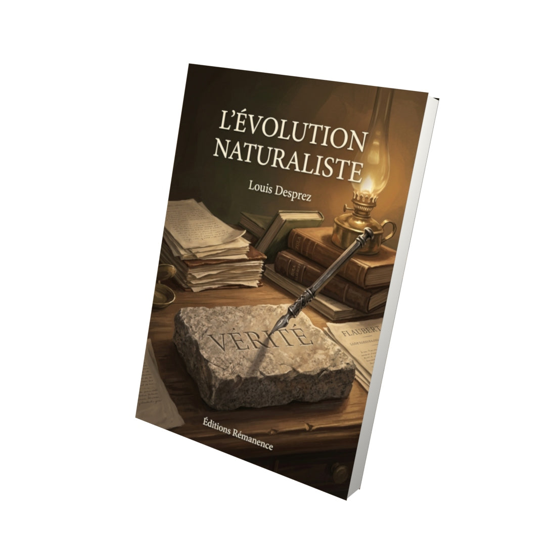 Livre L’Évolution naturaliste par Louis Desprez - Vue 3D - Editions Remanence