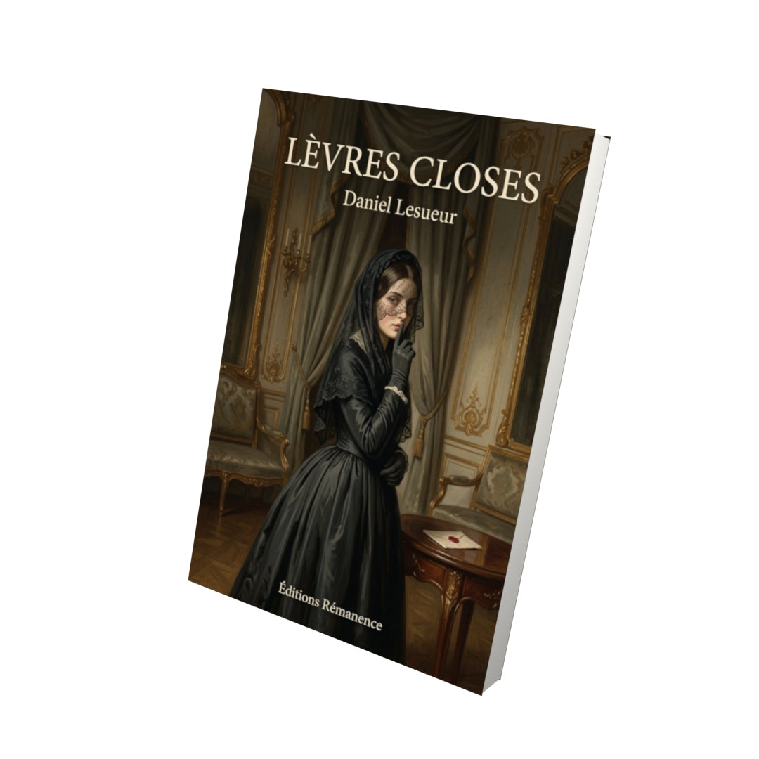 Livre Lèvres closes - Daniel Lesueur - Vue 3D - Editions Remanence