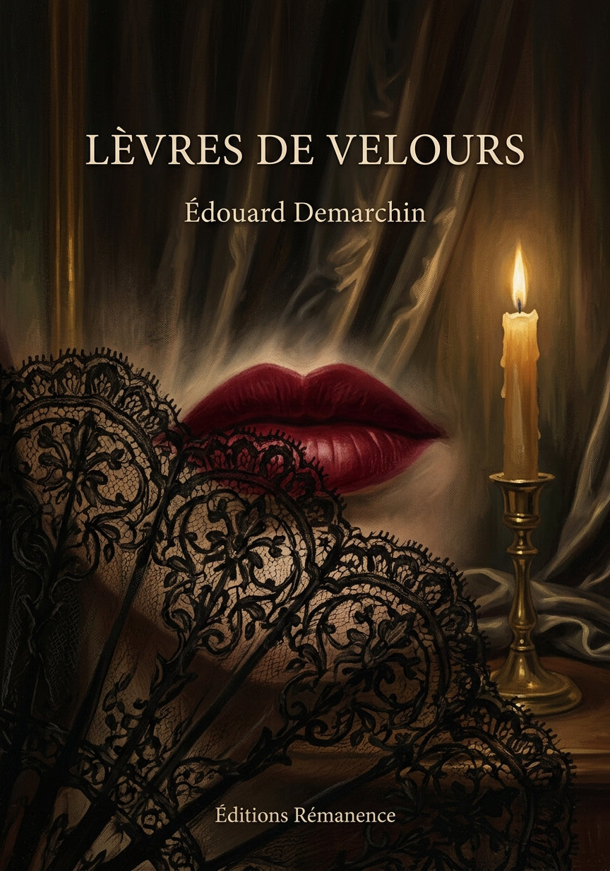 Livre Lèvres de Velours par Édouard Demarchin - Couverture - Editions Remanence