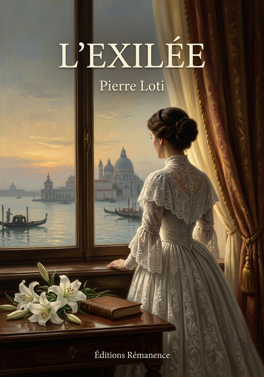 Livre L’Exilée par Pierre Loti - Couverture - Editions Remanence